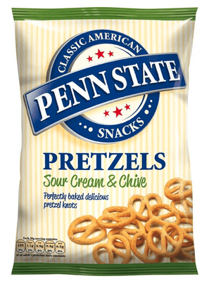 Penn State Baked Sour Cream & Chive Flavour Pretzels (650g Bag)
