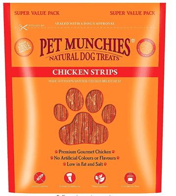 Pet Munchies Natural Chicken Strips Dog Treats 3 x 320g