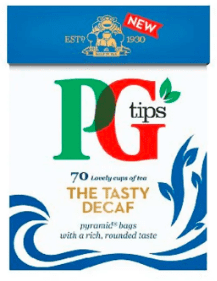 PG Tips The Tasty Decaf Pyramid Tea Bags, Total 420 Everyday Caffeine Free Teabags, Pack of 6