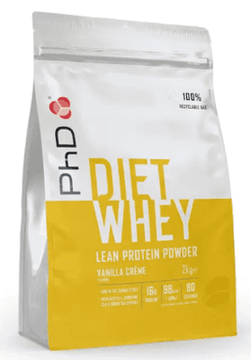 PhD Diet Whey Powder, Vanilla Crème Flavour 2kg