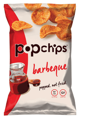 PopChips BBQ Barbeque Potato Chips Popped Not Fried Snack Crisps - 311g