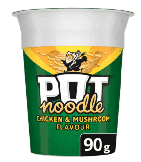 Pot Noodle Chicken and Mushroom 90 g (Pack of 12)