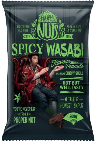 Proper Nuts Spicy Wasabi Flavour Peanuts in a right Crispy Shell 7 x ...
