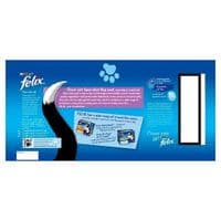 Purina Felix 40x100g Pouch Jumbo Pack Mix Selection Beef, Chicken, Tuna, Salmon