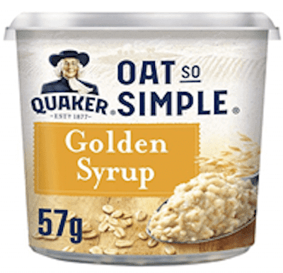 Quaker Oat So Simple Golden Syrup Porridge Pots, 57 g Pack of 8