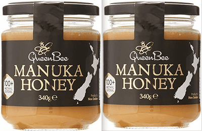 Queen Bee Manuka Honey 340g x 2 Jars, 100+ Methylglyoxal, Product of New Zealand (1)