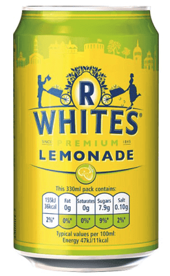 R Whites Premium Lemonade, 330ml (Case of 24)