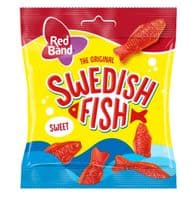 Red Band Swedish Fish Gummy Candy 10 x 100g Packs