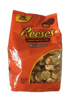 Reese's Milk Chocolate Peanut Butter Cups Miniatures - Large 1.58Kg Bag
