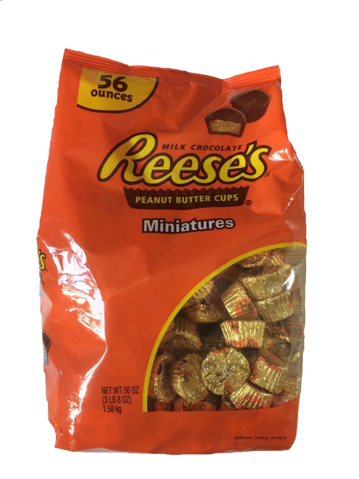 Reese's Milk Chocolate Peanut Butter Cups Miniatures – 1.58kg Bulk Bag