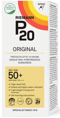 RIEMANN P20 Original SPF50 +Plus Spray 200ml, Advanced Sunscreen