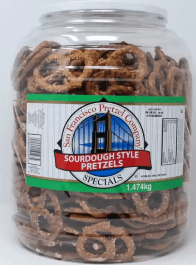 San Francisco Pretzel Company Sourdough Style Pretzel Special 1 474kg Tub