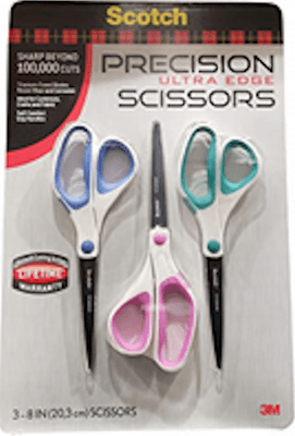 Scotch Precision Ultra Edge Scissors (3 Pack)