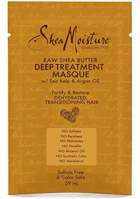 Shea Moisture Raw Shea Butter Treatment Masque Sachet 59ml, Gold