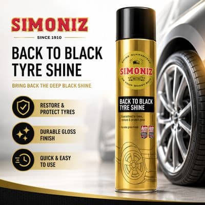 Simoniz Back to Black Tyre & Trim Restorer 600ml Aerosol