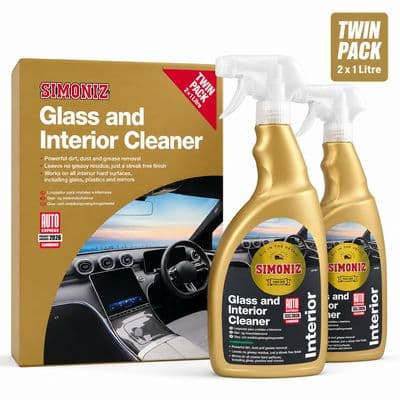 Simoniz Glass & Interior Cleaner Trigger Spray, 2 x 1 Litre