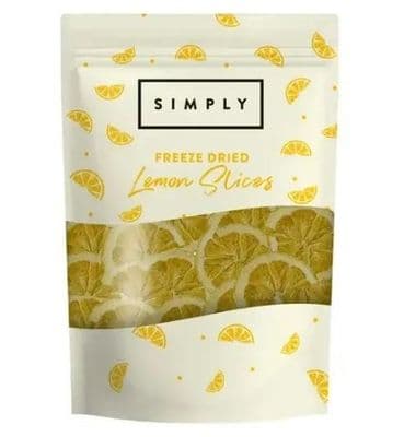 Simply Freeze-Dried Lemon Slices, 100g Resealable Pouch