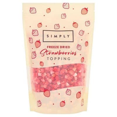 Simply Freeze Dried Strawberries 130g Topping