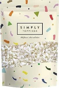 Simply White Chocolate Curls Sprinkles 300g – Cake & Dessert Toppings