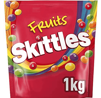 Skittles Sweets, Fruit Chewy Sweets  Sharing Bag 1kg
