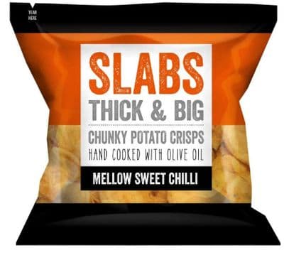 Slabs - Mellow Sweet Chilli Thick & Big Chunky Potato Crisps 14 x 80g