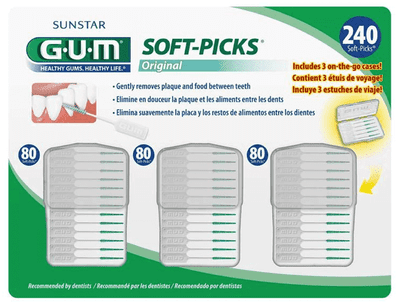 Soft-Picks Include 3 Convenient Travel Cases 240 Picks