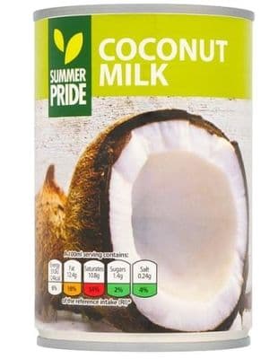 Summer Pride Coconut Milk, 12 x 400ml Tins