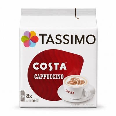 Tassimo Costa Cappuccino T Discs, 8 Pods