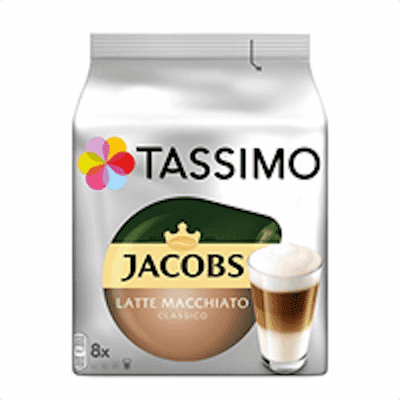 Tassimo Jacobs Latte Macchiato Classico Coffee (pack of 1)