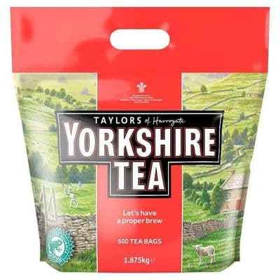 Taylors of Harrogate Yorkshire Tea Approx 600 Tea Bags 1.875Kg Black Tea