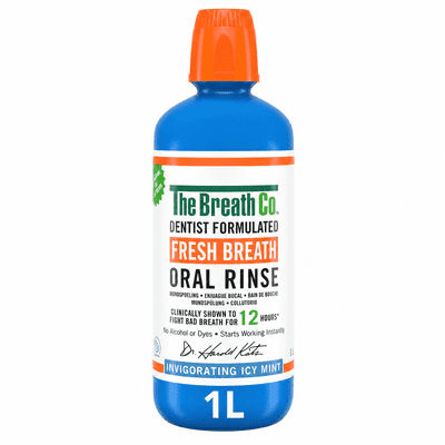 The Breath Co. Icy Mint Mouthwash, 1 Litre
