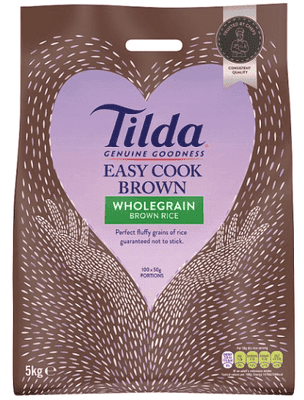 Tilda Easy Cook Brown WholeGrain Brown Rice 5kg