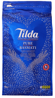 Tilda Pure Basmati Rice, 10kg