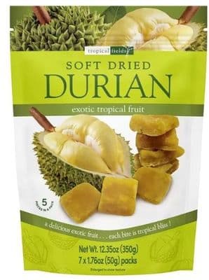 Tropical Fields Soft Dried Durian, 350g