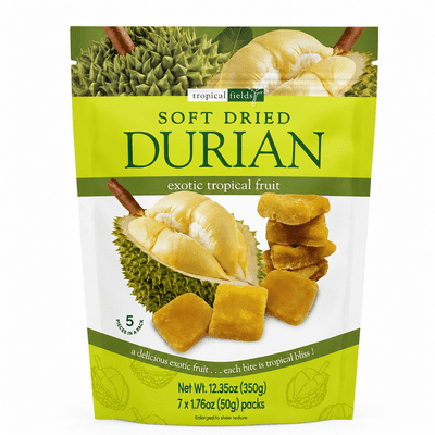 Tropical Fields Soft Dried Durian, 350g