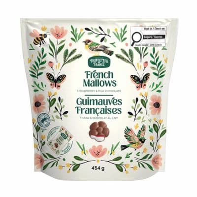 Truffettes de France Chocolate Strawberry Marshmallows, 454g Bag