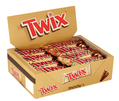 Twix Chocolate Bars, 32 x 50g