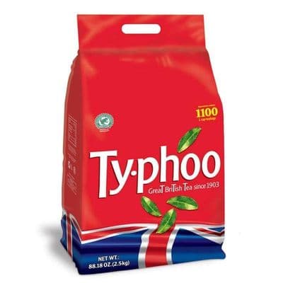 Typhoo Tea 1100 Tea Bags, 2.5Kg Great British Tea Since 1903