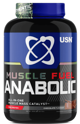 USN Muscle Chocolate Anabolic Powder 2kg Tub, 54g Protein, Creatine & BCAA