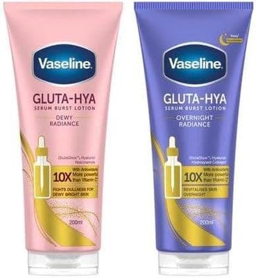 Vaseline Overnight & Dewy Radiance Lotion Duo