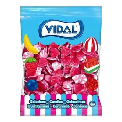 Vidal Twist Hearts 1kg Fruity Gummy Sweets Bag
