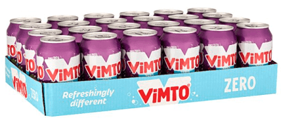 Vimto Fizzy Zero 330ml, Case of 24