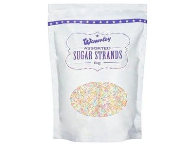 Waverley Assorted Sugar Strands 1kg