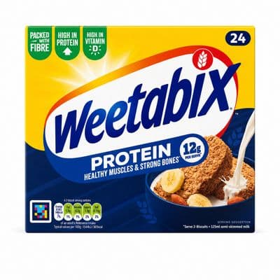 Weetabix Protein Breakfast Cereal, 24 Biscuits
