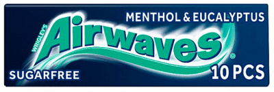 Wrigley's Airwaves Menthol & Eucalyptus Sugar Free Chewing Gum  (30 Packets)