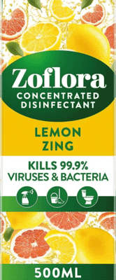 Zoflora Lemon Zing Concentrated Disinfectant, 500 ml