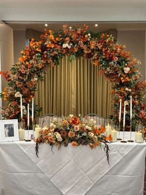 (HIRE ONLY) The Bridgerton Autumn Garden Arch 8ft
