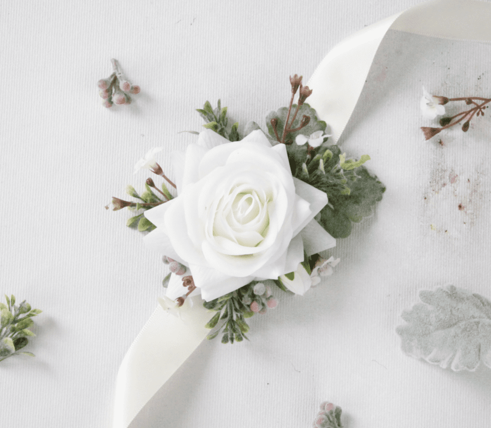 White flower shop corsages for prom