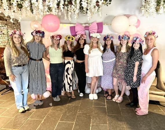 Artificial Faux Flower Crown Workshop For Hen Do