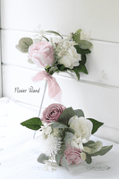 Artificial Mauve and Blush BIndigo Artificial Mauve, Bluridal Bouquet – Pink,  Mauve Wedding Flowers